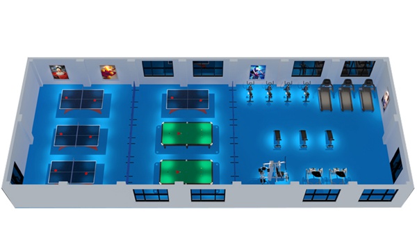 200平方健身房配置方案-广西球王会体育健身器材有限公司