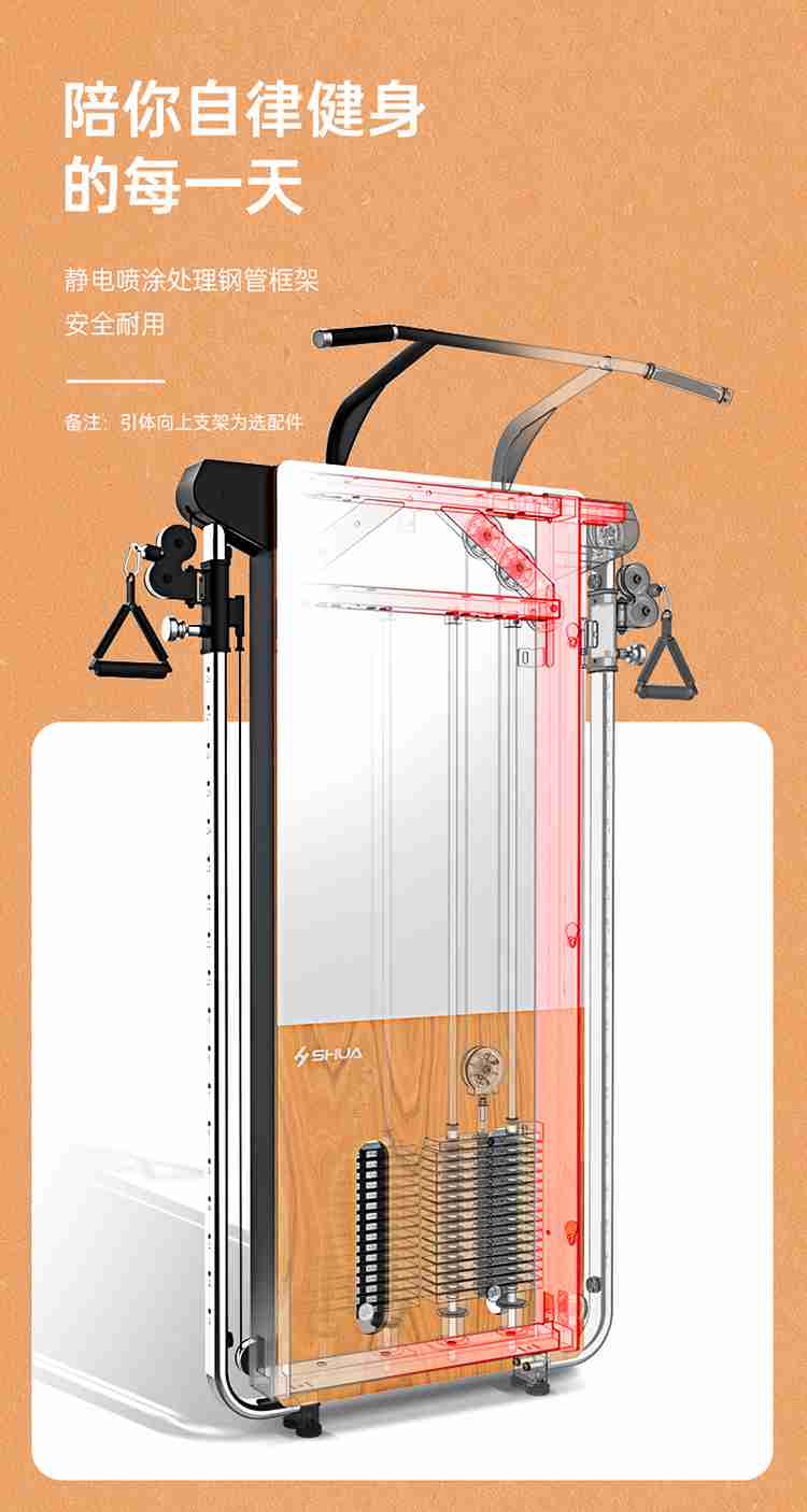 SH-G699 壁挂式拉绳训练器-广西球王会体育健身器材有限公司